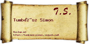 Tumbász Simon névjegykártya